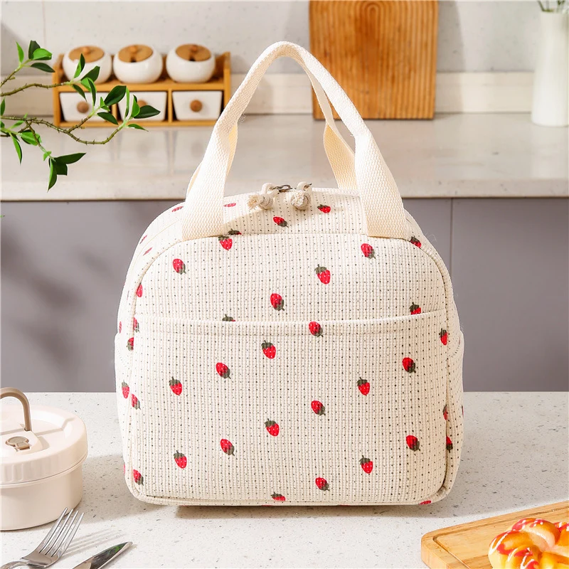 Isolierte Lunch-Tasche mit süßem Obstdesign