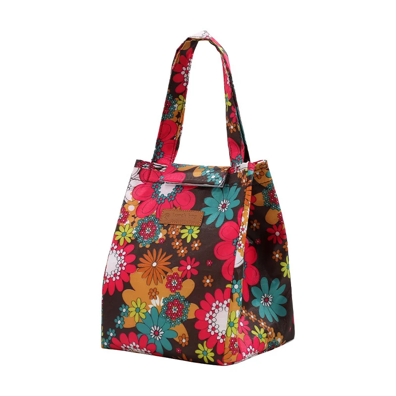 Isolierte Blumenmuster-Lunchbag