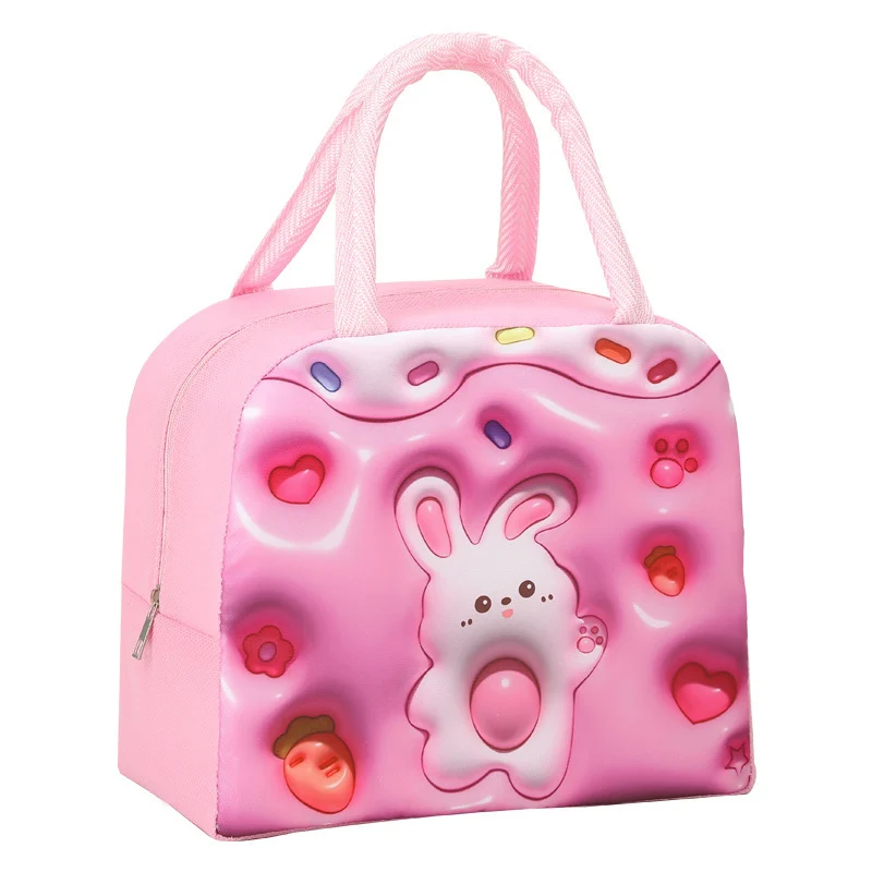 Niedlicher cartoon-themen Isolierter Lunchbag