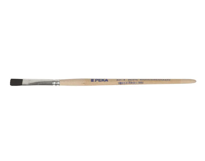 EBNAT Ausbesserungspinsel 3/9 mm Rindsohrenhaar roher Stiel