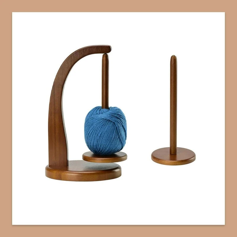 YarnMaster Holz-Garnwickler mit 360°-Drehfunktion