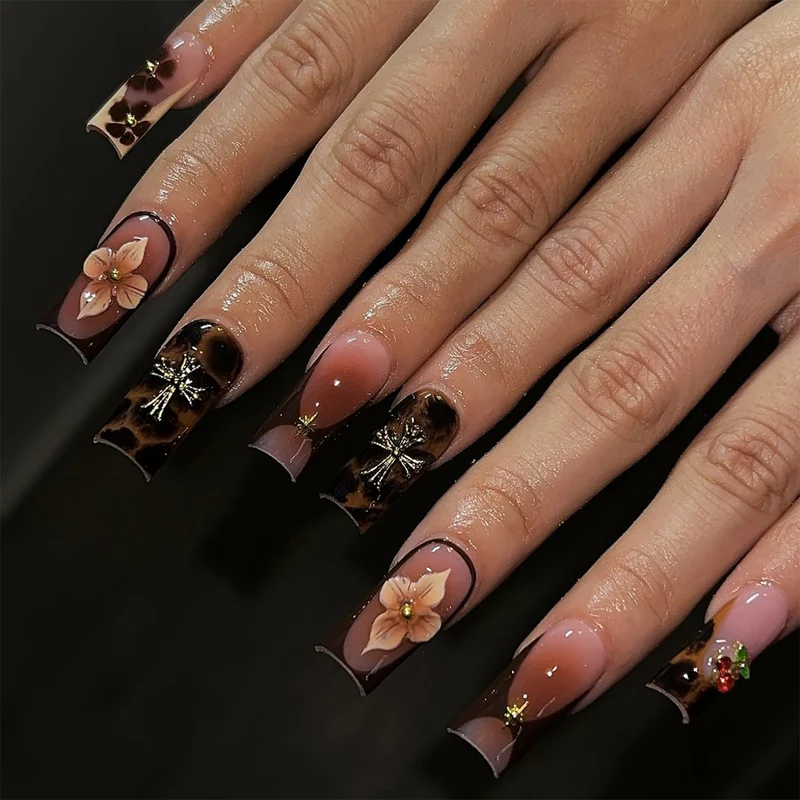 Künstlerische Lange Acrylnagelverlängerungen Karnz