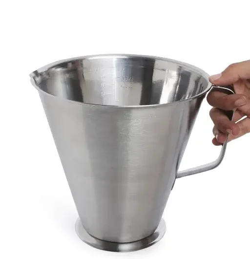 Messbecher Edelstahl 0,5 L mit Innenmarkierung