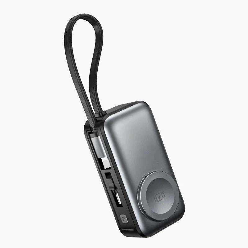 Magnetische 3-in-1 Powerbank mit kabelloser Ladung