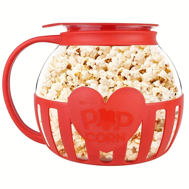 PopVault Mikrowellen-Popcornmaker aus Borosilikatglas