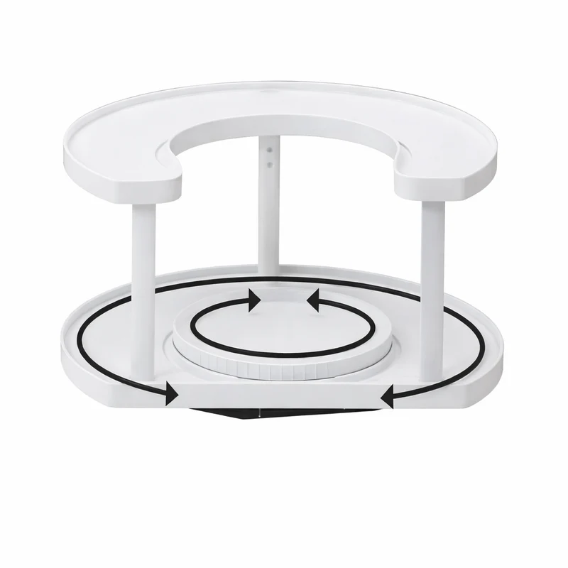 D-förmiger 2-stufiger Lazy Susan