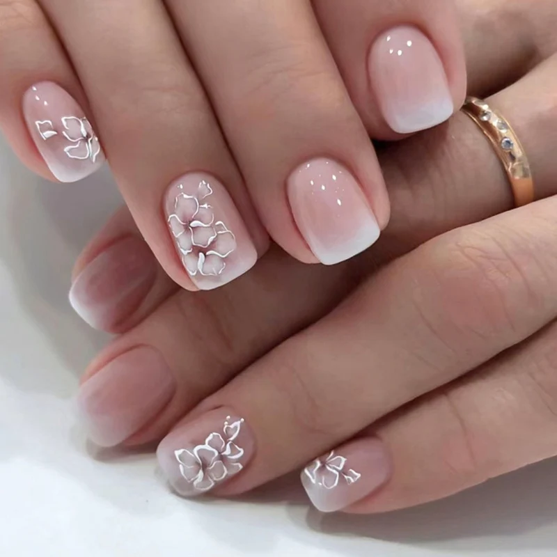 Floral Lace Nagel Kunst Karnz