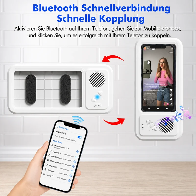 AuraStream™ — Verwandeln Sie Ihre Dusche in Ihre persönliche Konzertbühne voller Freiheit und kristallklarer Musikfreude