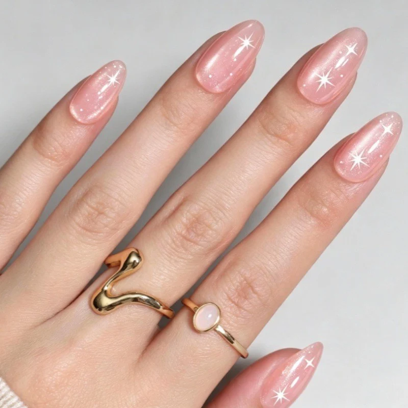 Funkelndes Press-On Nagelkunstset Karnz