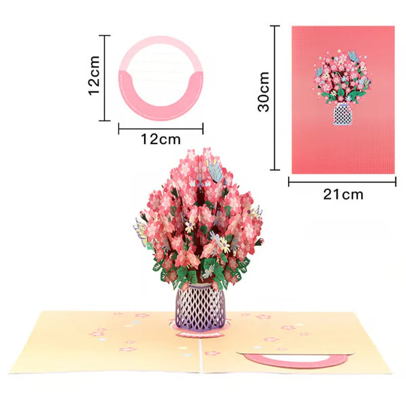 BloomEver™ 3D-Pop-Up-Karte — Lass Liebe in atemberaubender Blumenmagie ewig lebendig werden