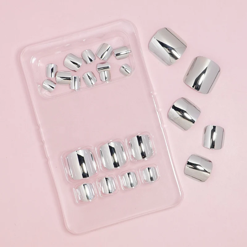 Premium Metallic Press-On Nail Set Karnz