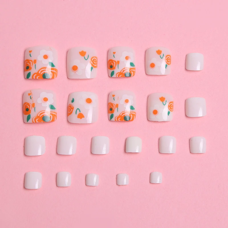 Floral Design Press-On Nagelset Karnz