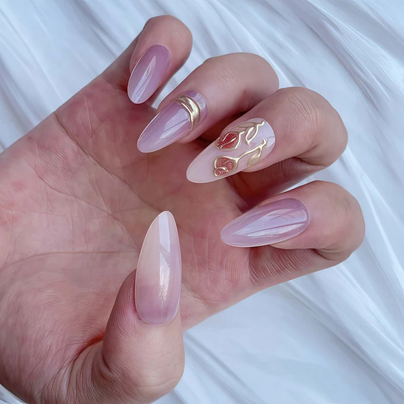 Elegante Press-on-Nagelset Karnz