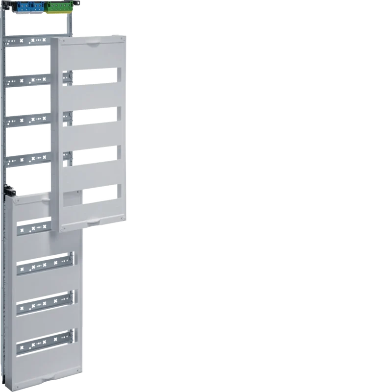 HAGER UW81U Einbausatz, univ. FW, mit Hutschienen, für Feldvert.UP 8 reihig, 1200x250mm, QC