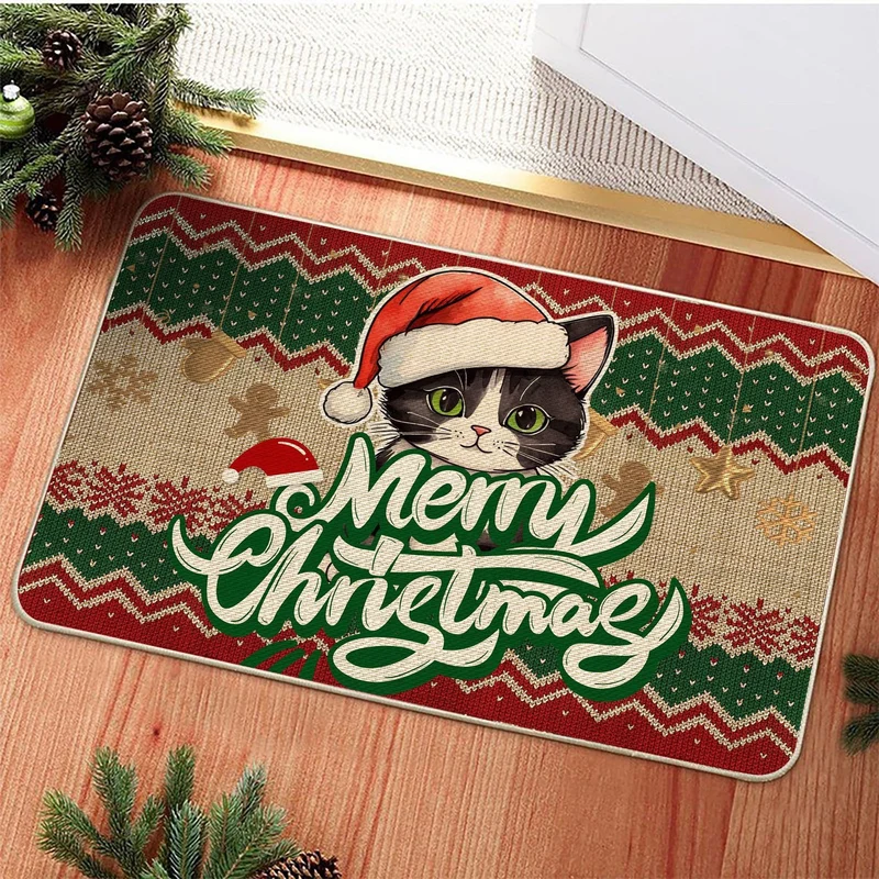 Weihnachten-Themen Katze Design Willkommen Matte Karnz