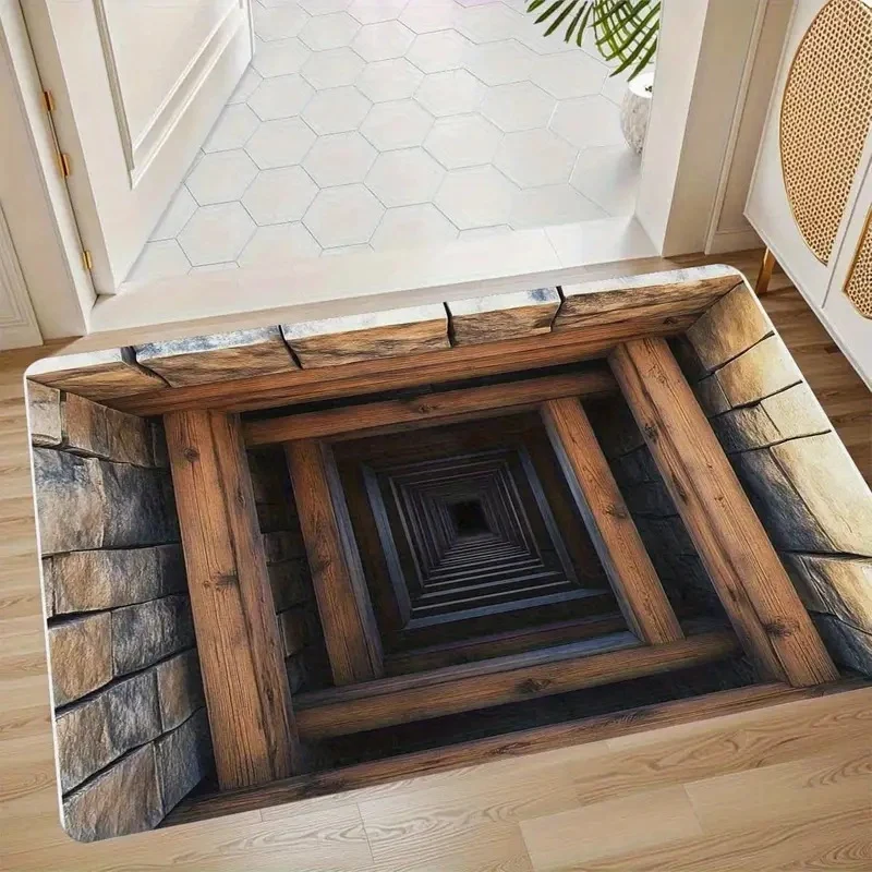 Künstlerische 3D Optical Illusion Fußmatte Karnz