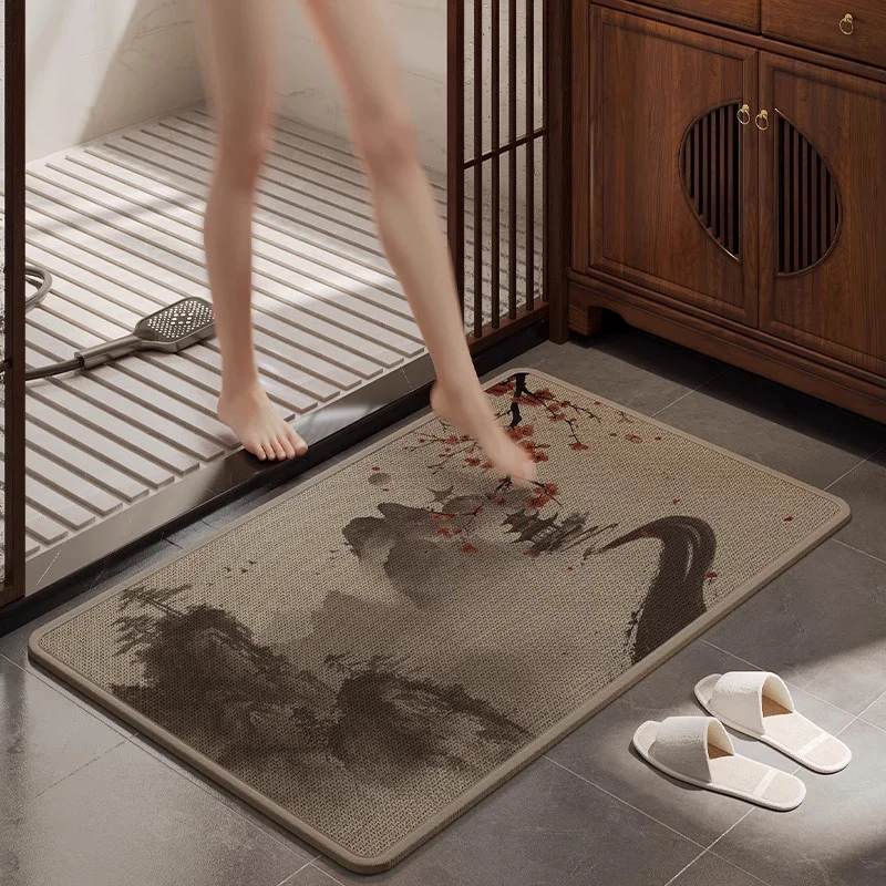Absorbierende Badezimmer-Fußmatte Karnz