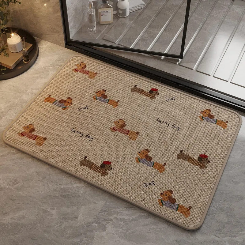 Lustige Hund Innenmatte Karnz