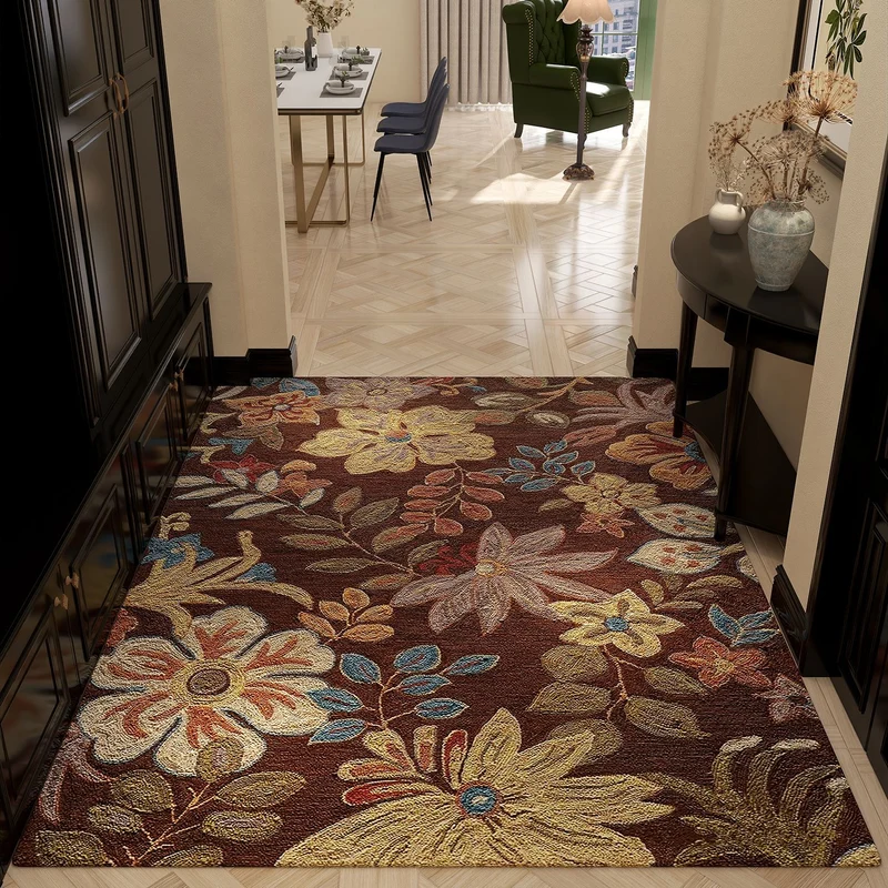 Luxuriöser Floral-Muster-Teppich Karnz