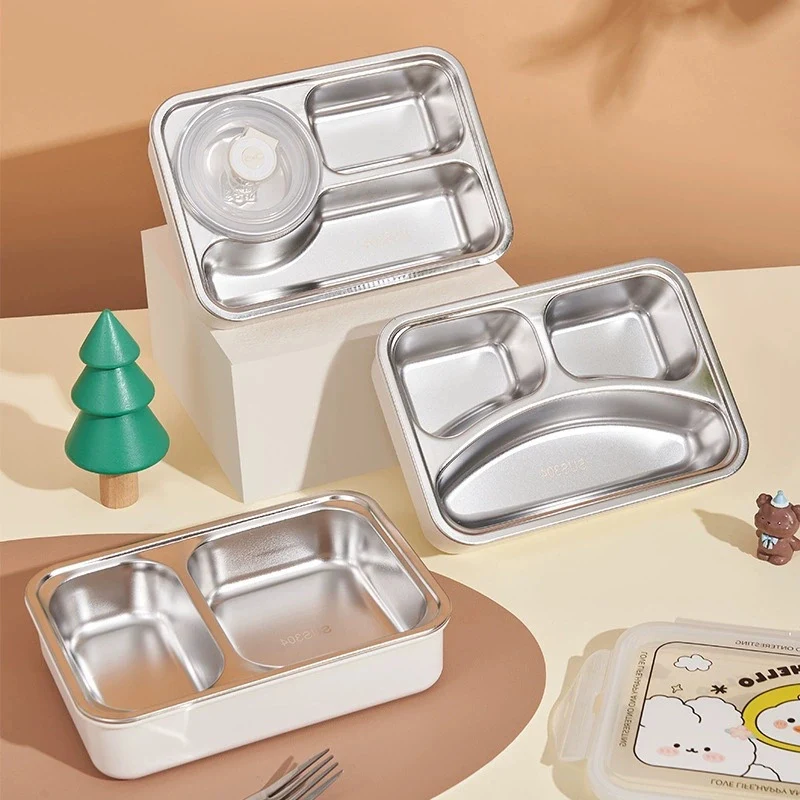 Multi-Compartment Edelstahl-Mahlzeitenvorbereitungsbehälter