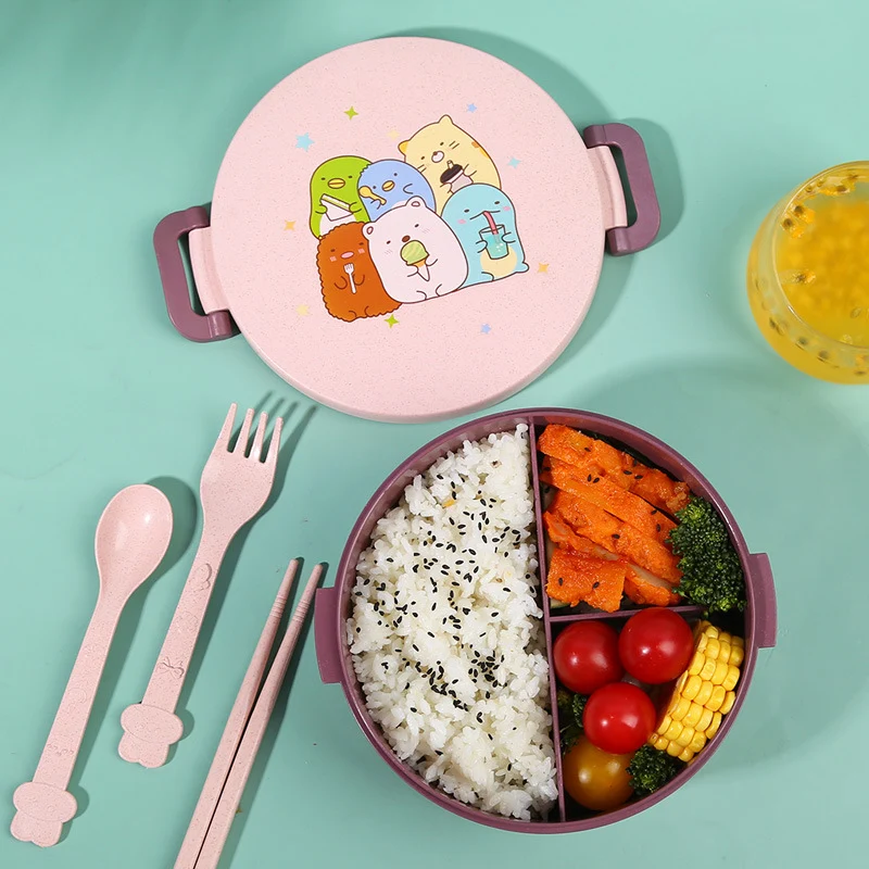 Süßer tierisch gestalteter Bento-Lunchbehälter