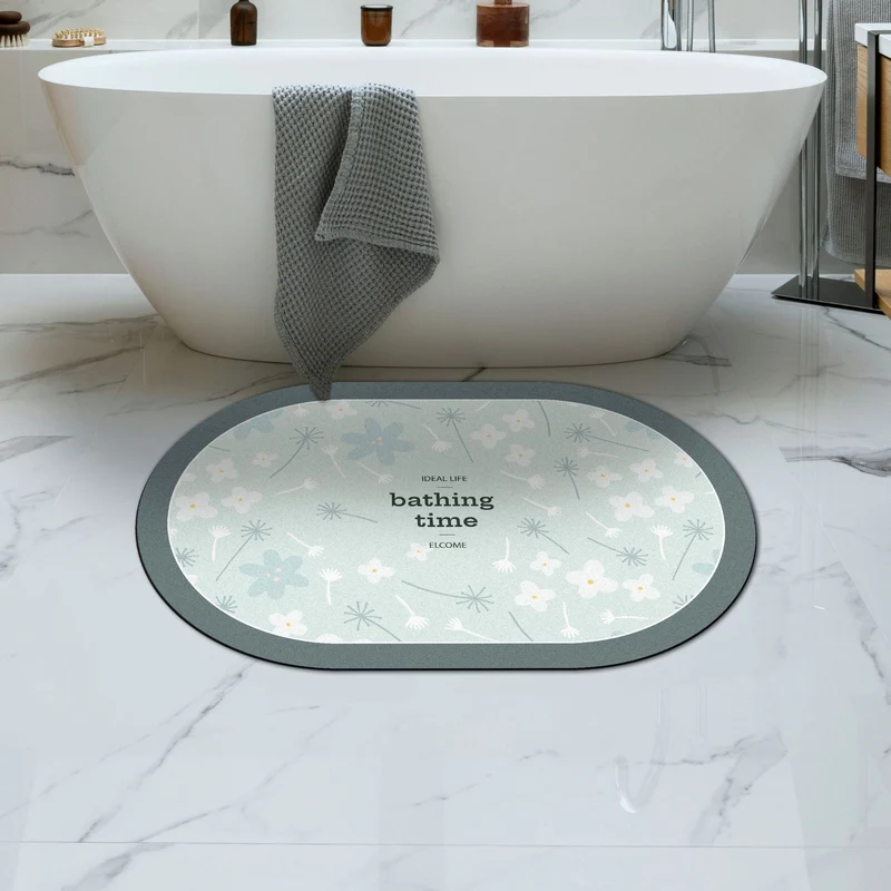 Weicher Floral Badteppich