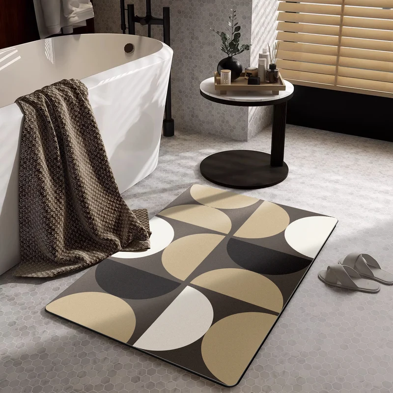 Moderne geometrische Badezimmermatte
