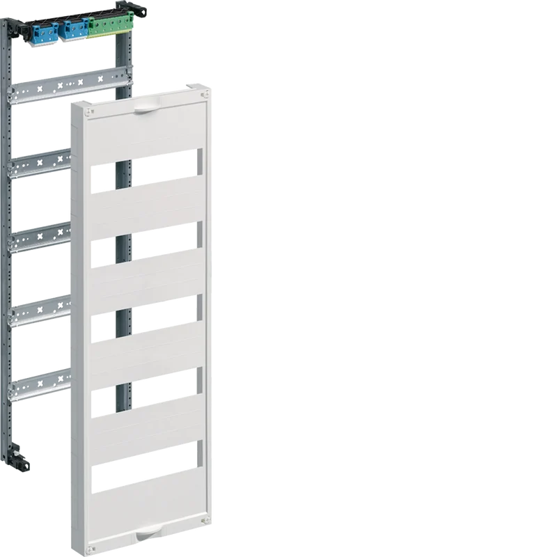 HAGER UW51V Einbausatz, univers, m. Hutschienen, f. Feldverteiler AP 5-reihig, 750x250mm, QC
