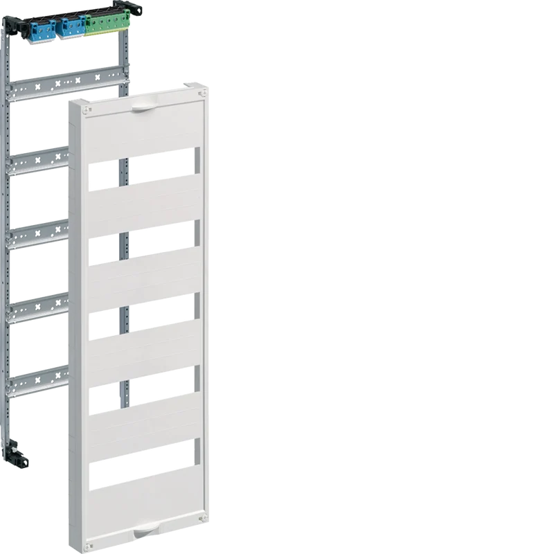 HAGER UW51U Einbausatz, univ.FW, m.Hutschienen, f. Feldverteiler UP 5reihig, 750x250mm, QC