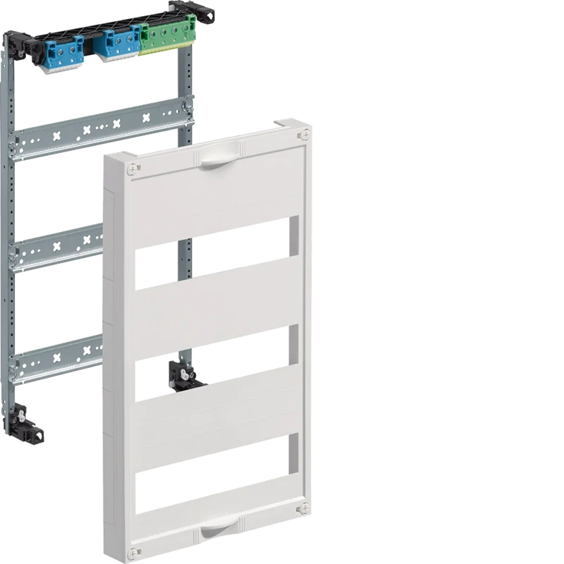 HAGER UW31U Einbausatz, univ.FW, m. Hutschienen, f. Feldverteiler UP 3reihig, 450x250mm, QC
