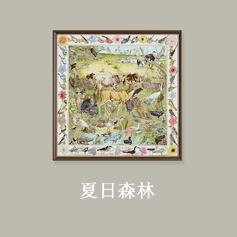 Wildlife-Themen gerahmter Kunstdruck