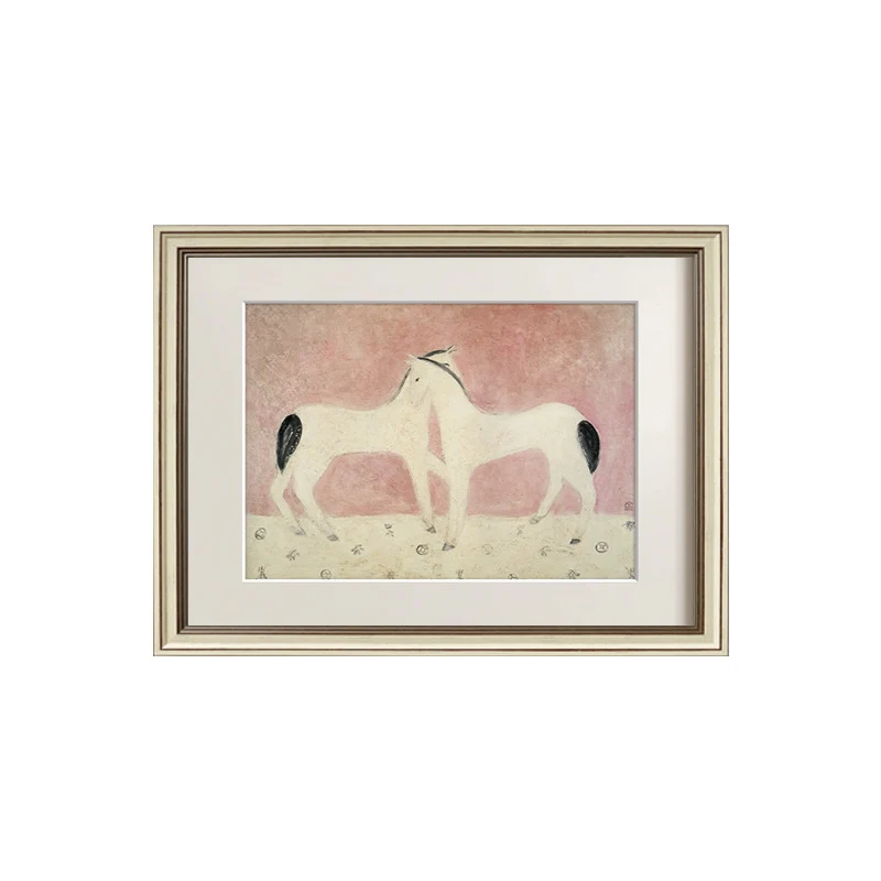 Weiches Einhorn gerahmter Kunstdruck