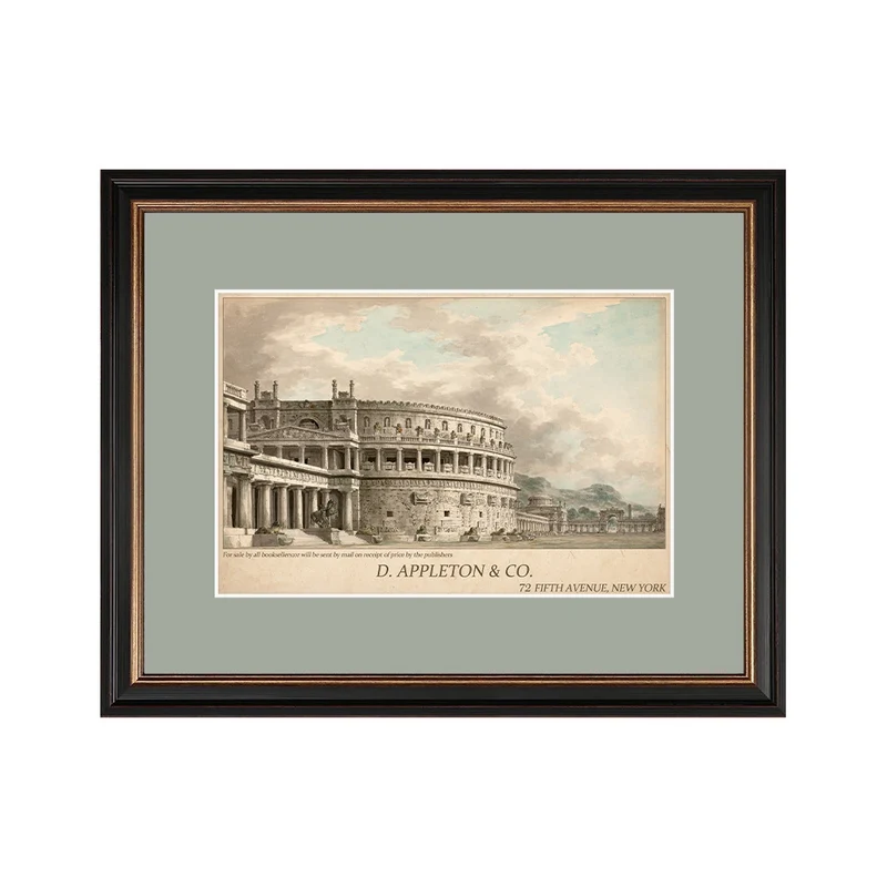 Vintage Römische Architektur Gerahmte Kunst