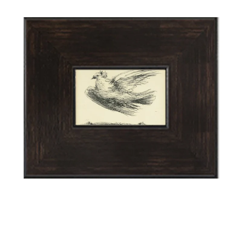 Vintage-inspiriertes geschichtetes Vogel-Kunstwerk
