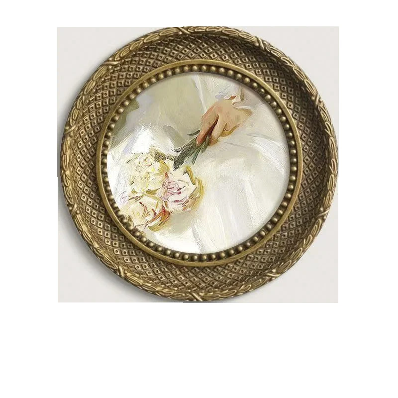 Vintage Florale Dekorative Platte