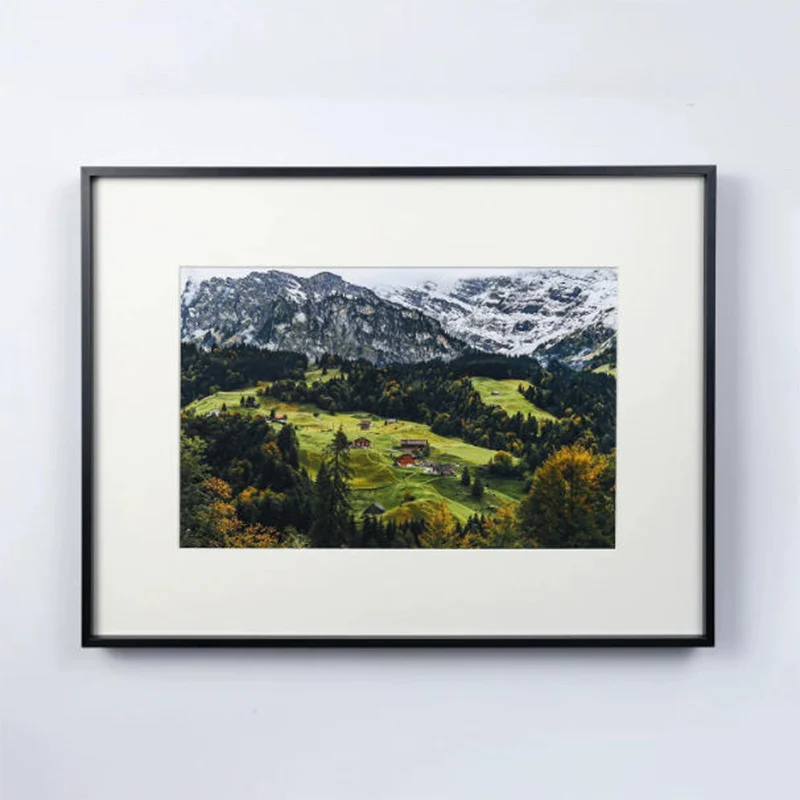 Landschaftsbild mit Rahmen