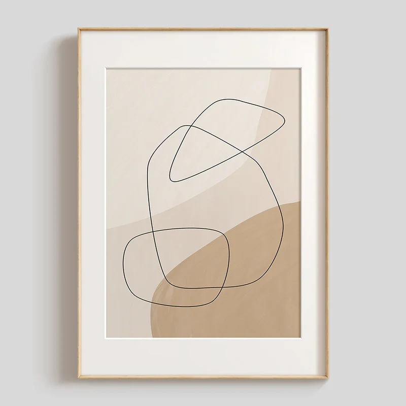 Minimalistische abstrakte Wandkunst