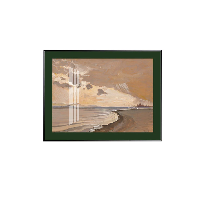 Gerahmtes Küstenlandschaft Kunstwerk