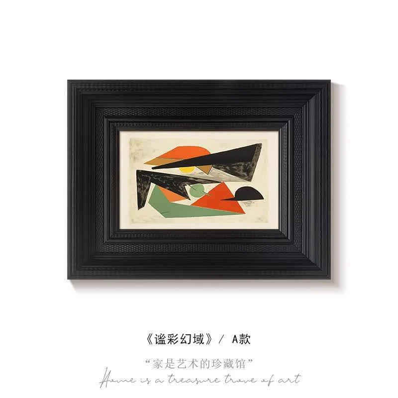 Abstrakte geometrische gerahmte Kunstwerke