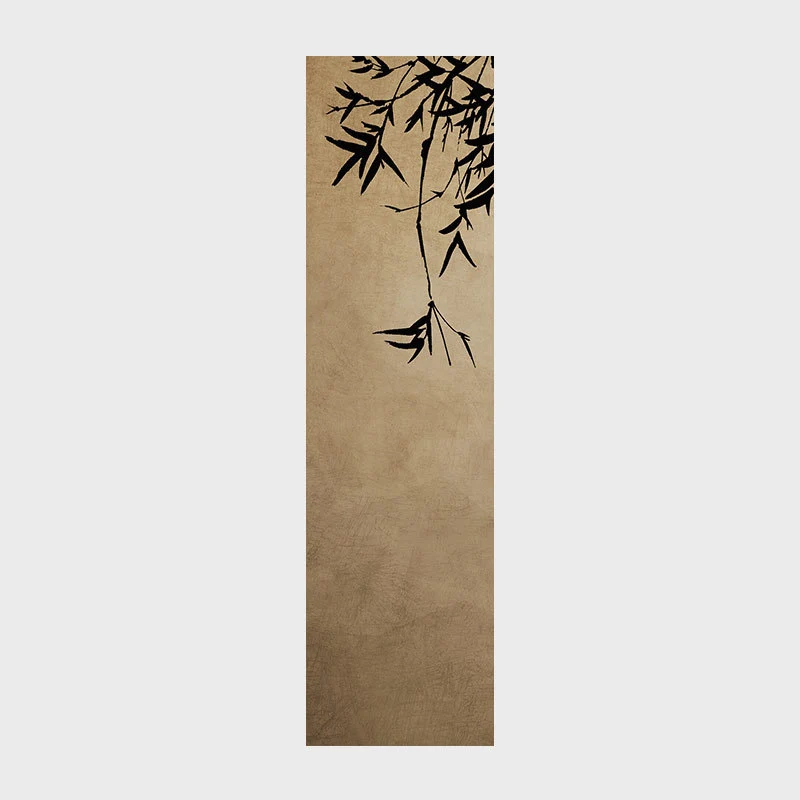 Abstract Bambus-inspirierte Wandkunst