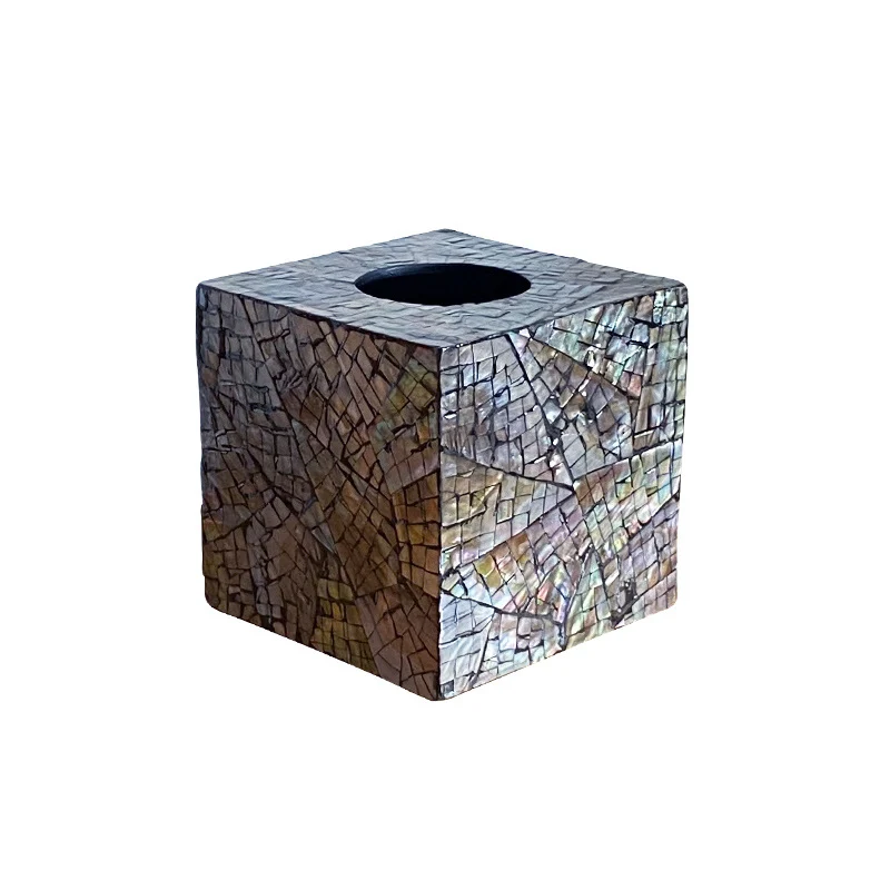 Mosaikpapierkorb aus Naturmaterialien Karnz