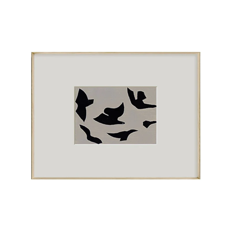 Rahmenloses abstraktes Vogelkunstwerk