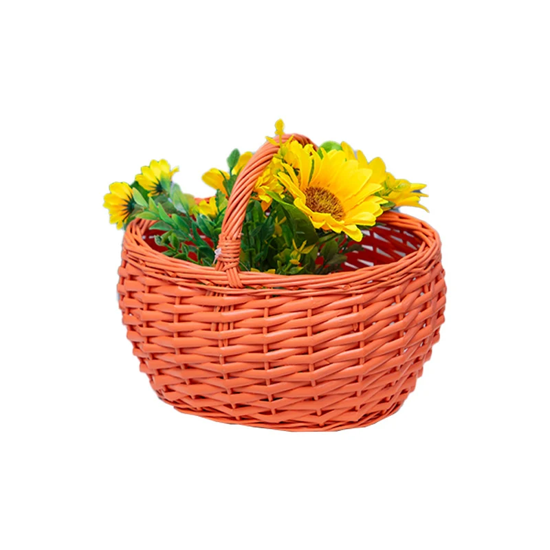 Dekorative Geflochtene Blumenkorb Karnz