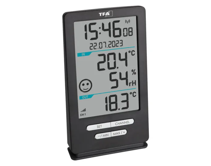 TFA Funk-Thermometer Xena Home 14.5x8.2x4.7 cm anthrazit -40…+60°C