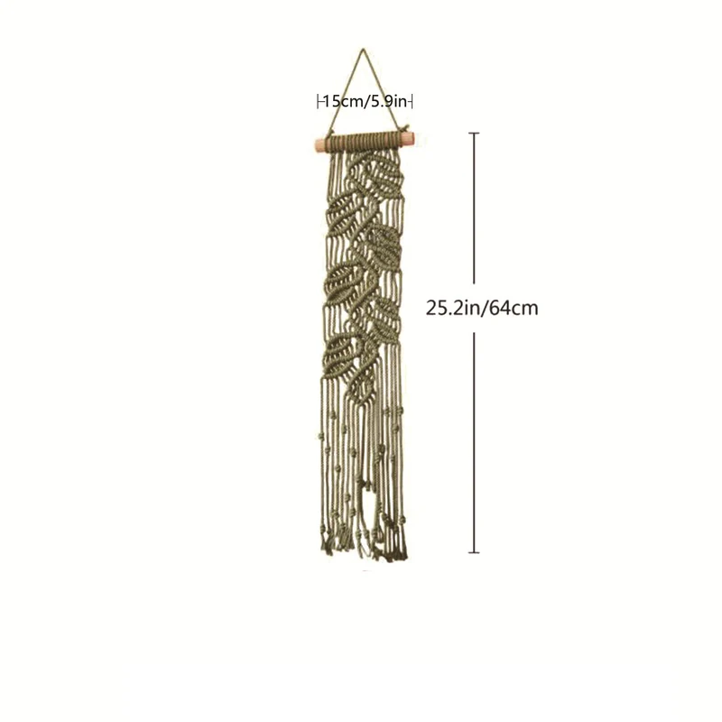 Macrame Blatt Wandkunst Dekor Karnz