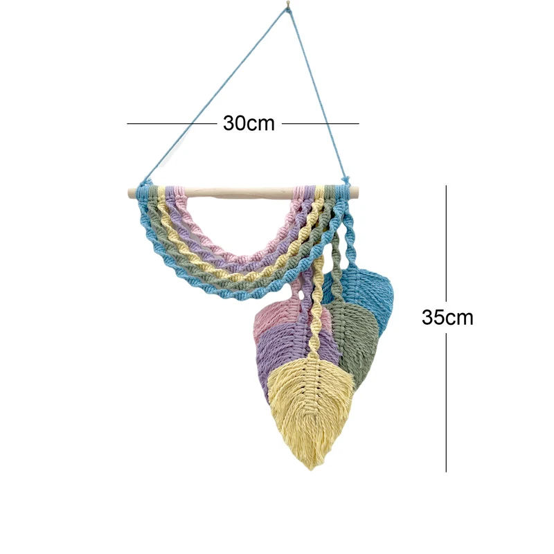 Macrame Blatt Wandkunst Dekor Karnz 1788942651