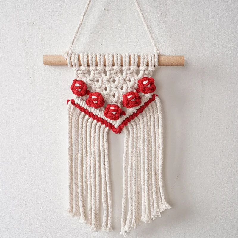 Macrame Wandbehang Kunstwerk Karnz