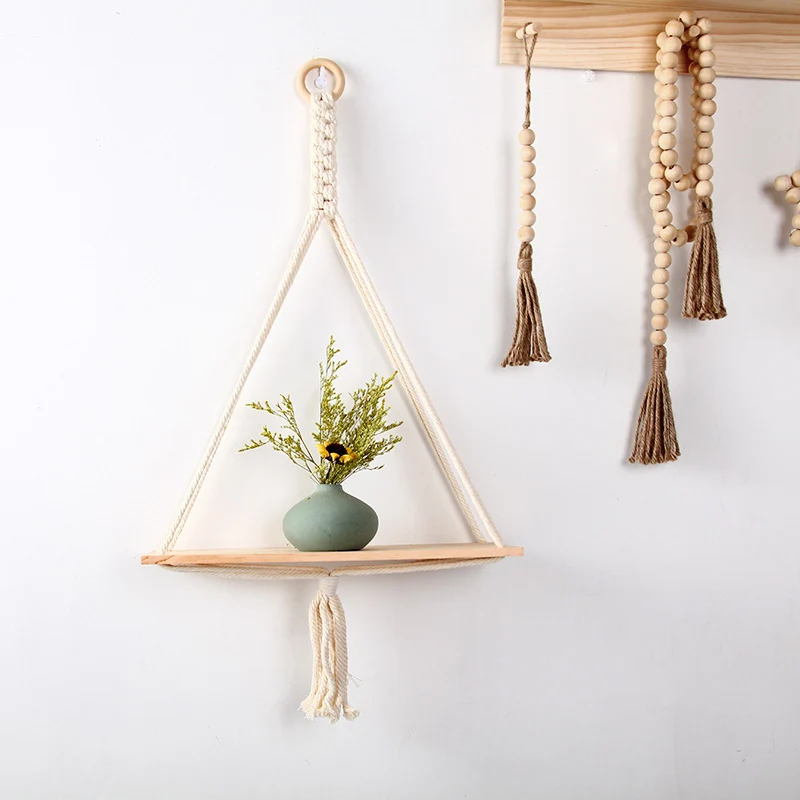 Macrame-Dreiecks-Schwimmregal Karnz