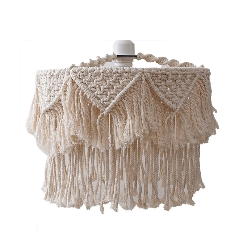 Macramé Pendelleuchte Schirm Karnz