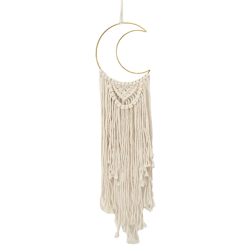 Macramé Mond Wandbehang Karnz